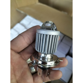Đèn Led H4 Pha Bi Cầu mini Cos vàng pha Trắng