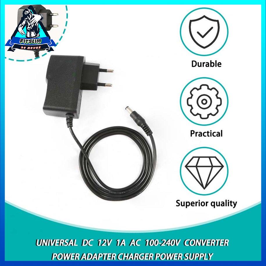 Bộ chuyển đổi Bộ chuyển đổi Bộ sạc nguồn Universal DC 12V 1A AC 100-240V Bộ chuyển đổi nguồn [8/5]