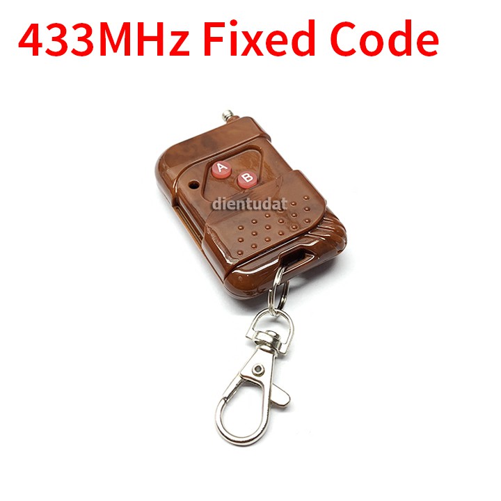 Remote 2 Nút 433MHz - Mã Hàn Fixed Code