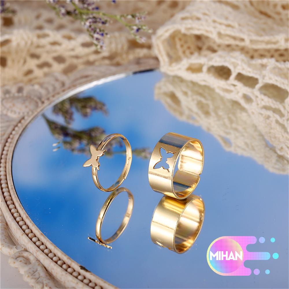 2 Nhẫn hình bướm phong cách cổ điển dành cho nữ
