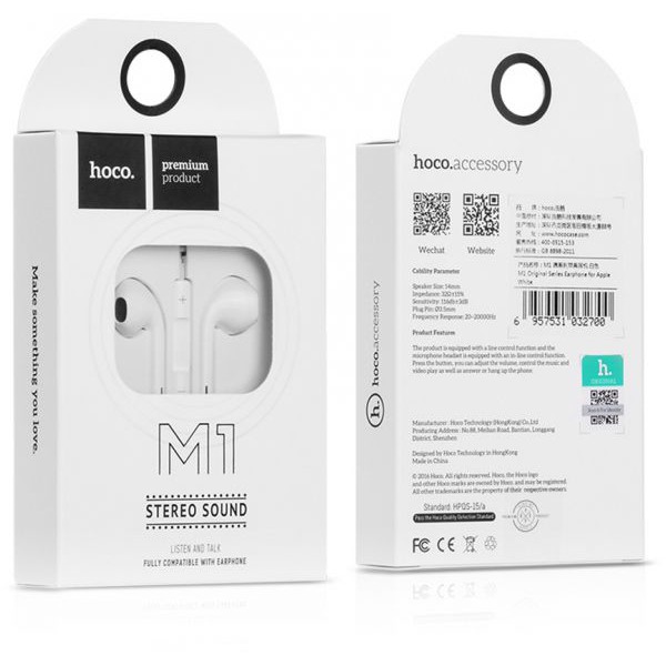 Tai Nghe Chính hãng Hoco M1 M55 Âm Thanh Siêu Chất Phù Hợp Với Tất Cả Các Máy Jack 3.5mm