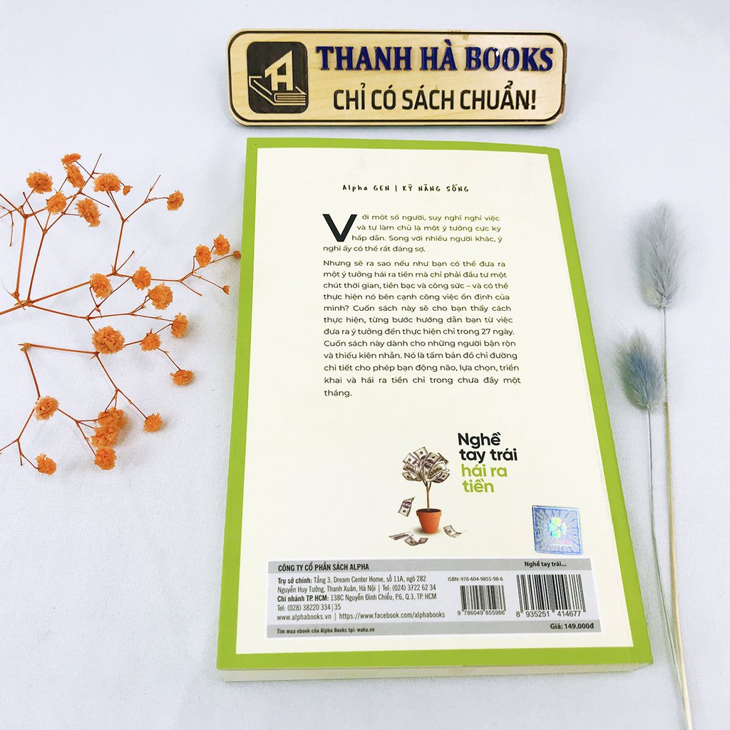 Sách - Nghề Tay Trái Hái Ra Tiền - 27 Ngày Biến Ý Tưởng Thành Thu Nhập