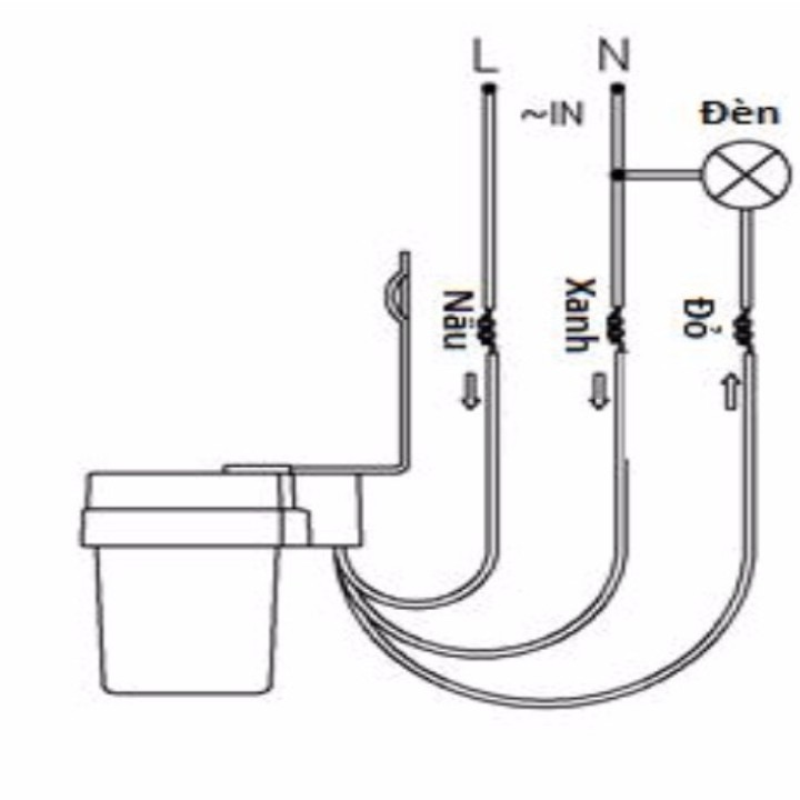 Công tắc cảm biến ánh sáng AS10 220v 10A bộ 4