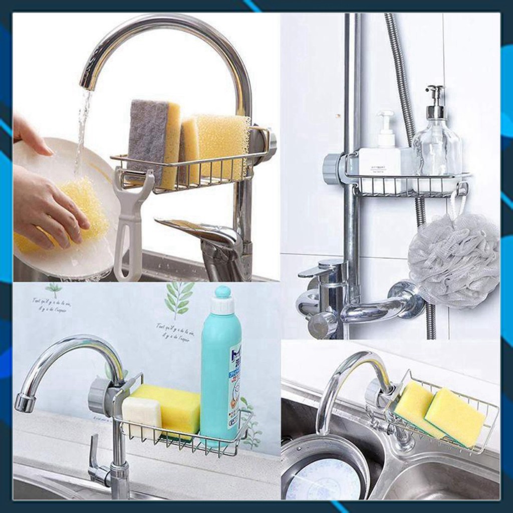 Kệ Để Đồ Rửa Chén Bát Cạnh Vòi Rửa Bằng Inox | BigBuy360 - bigbuy360.vn