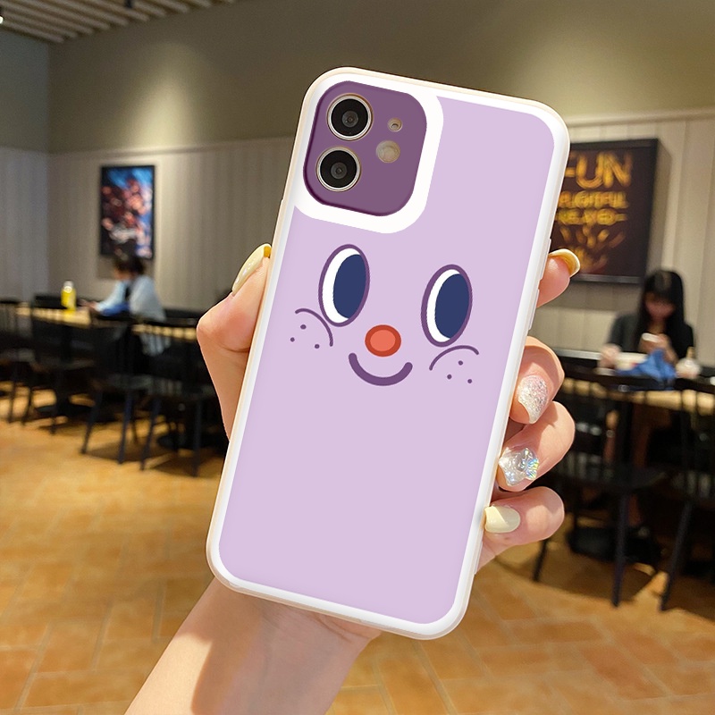 ỐP IPHONE BẢO VỆ CAM CHỐNG VÂN TAY CHỐNG BỤI vuông cạnh ốp lưng 12 pro max Biểu cảm CUTE full case 6 đến 13promax tr209