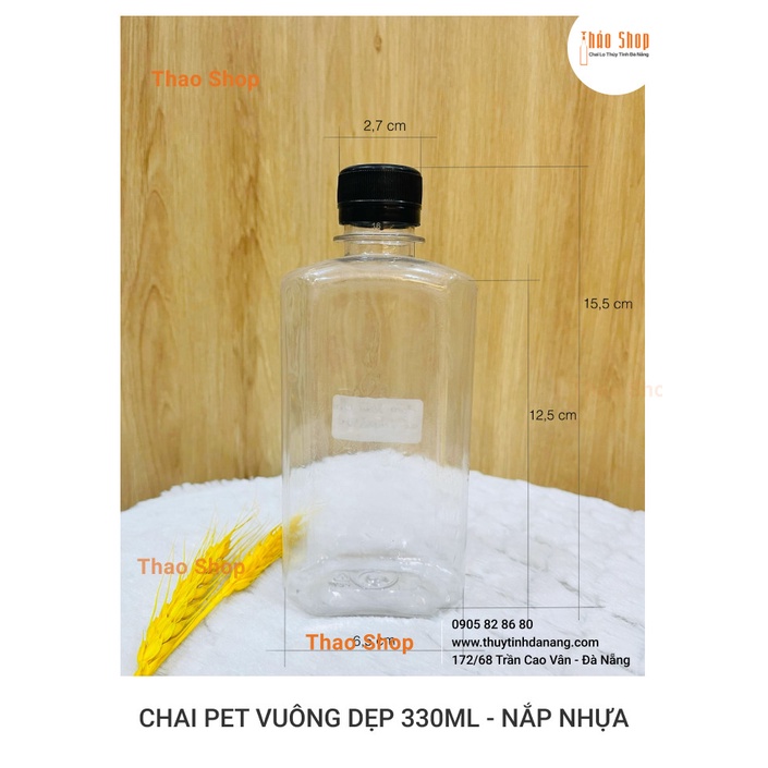 CHAI NHỰA  DẸP 350ML NẮP NHÔM ĐỰNG NƯỚC ÉP, TRÀ SỮA