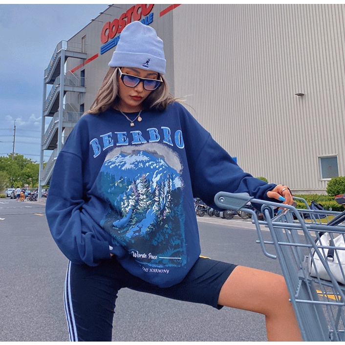 Áo tay dày thiết kế mỏng dáng rộng thời trang phong cách cổ điển dành cho nữ