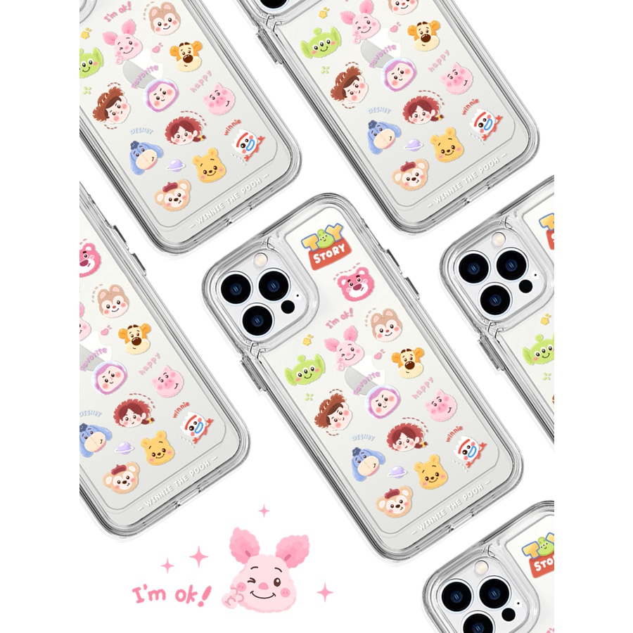 DISNEY Ốp Điện Thoại Mềm Trong Suốt Chống Sốc Hoạt Hình Toy Story Cho iPhone 11 13 12 X XS Pro Max XR 12 13