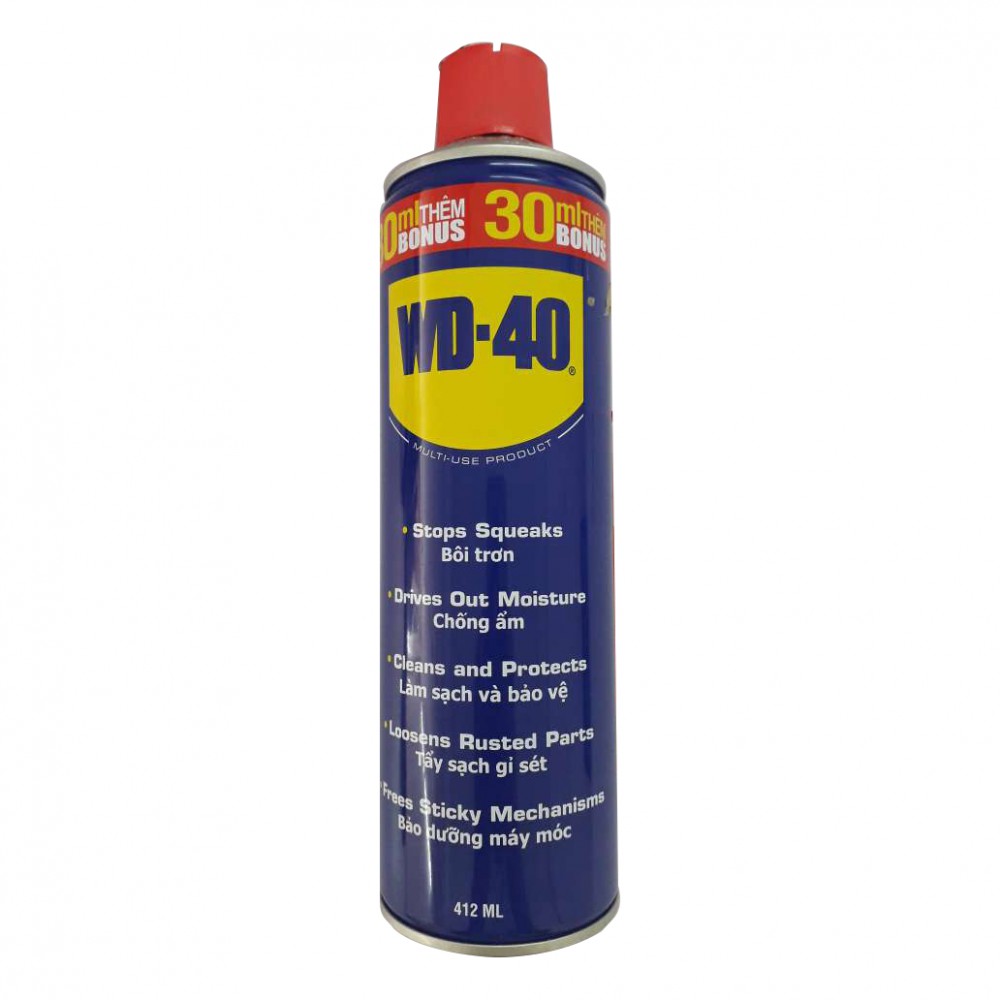 Chai xịt chống rỉ sét, bôi trơn WD-40