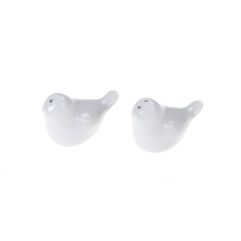 Set 2 Bình Lắc Muối Ớt / Tiêu / Chim Bằng Gốm Trang Trí Tiệc Cưới / Nhà Tắm