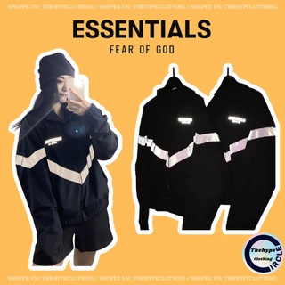 [Nomal quality] Jacket FEAR OF GOD ESSENTIAL (Reflective) - áo khoác dù Essentials FOG Phản Quang Phát Sáng Cực Đẹp