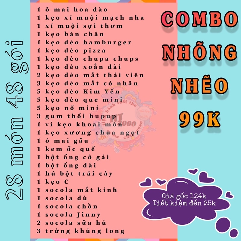 COMBO Kẹo Ngọt Nhà HT2000 đây ạ