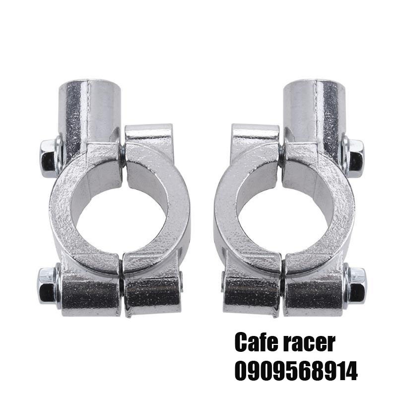 Bộ 2 cái Pat kẹp ghi đông 22mm loại lỗ ốc 8mm và 10mm lắp gương