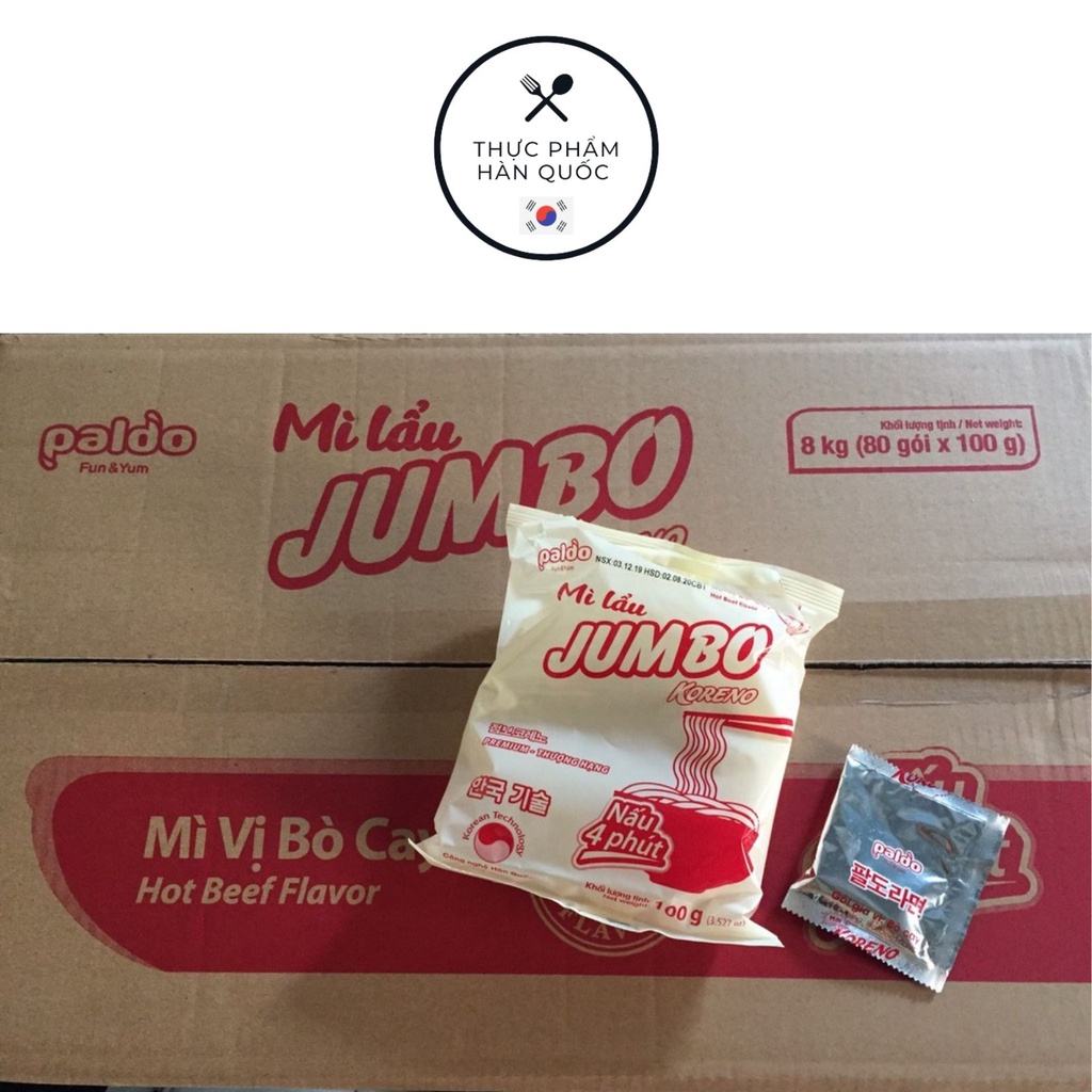 Mì lẩu Koreno Jumbo - 80 Gói/thùng