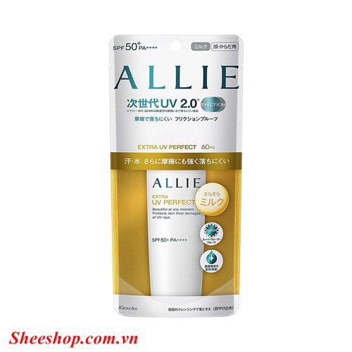 Kem chống nắng Allie Kanebo Extra UV Perfect màu vàng 60ml