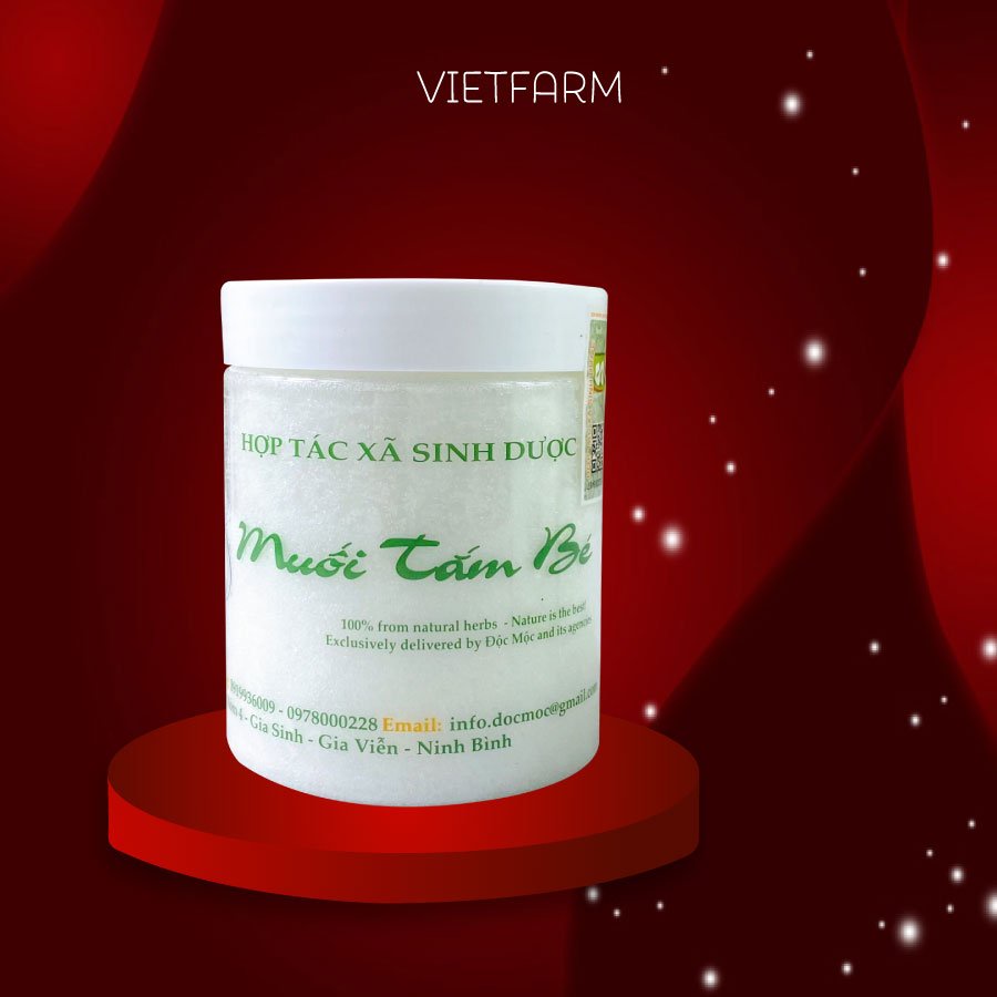 Muối tắm bé Sinh dược Độc Mộc + Muối tắm bé thảo dược + mẹ và bé sơ sinh + Ngăn rôm sảy, mề đay - NPP Takij Viet Nam