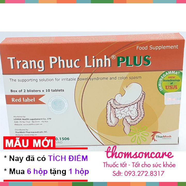 Tràng Phục Linh Plus hỗ trợ giảm co thắt đại tràng - Mẫu mới tích điểm | BigBuy360 - bigbuy360.vn