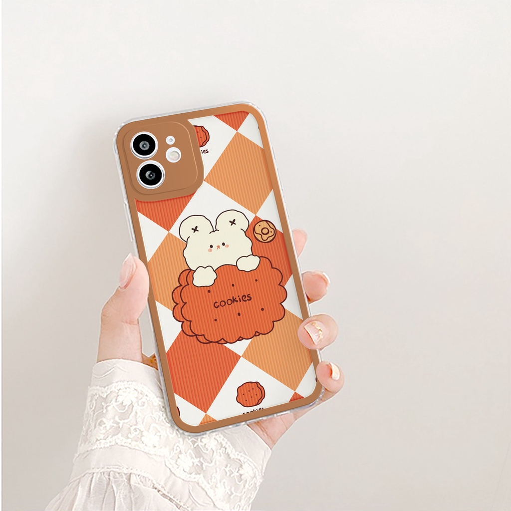 Ốp lưng iphone Cookies trong cạnh vuông 6/6plus/6s/6splus/7/7plus/8/8plus/x/xr/xs/11/12/13/pro/max/plus/promax