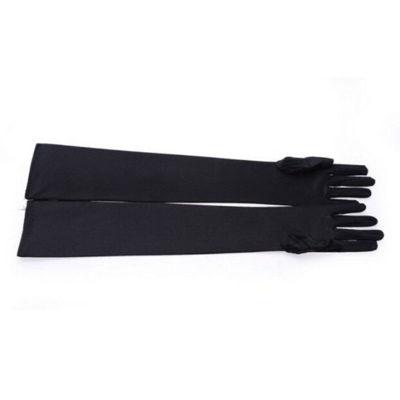 Găng tay vải dáng dài găng tay dự tiệc cho nữ