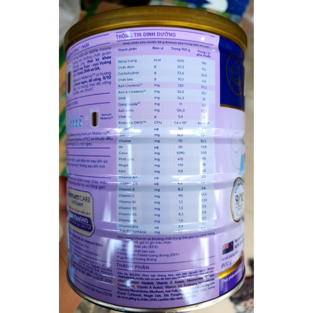 Sữa Bột Dành Cho Mẹ Bầu Anmum Materna 400g