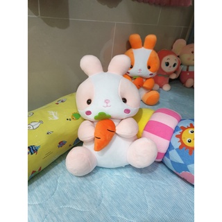 Gấu bông Thỏ ôm Cà rốt Gấu xinh siêu mềm size 30cm