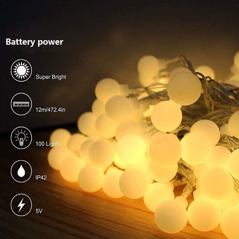 Bóng trắng Led dây Ánh sáng Usb Ổ pin 1.5M / 3M / 4.5M / 6M / 10M Ánh sáng cổ tích Ánh sáng ngày lễ Ánh sáng lấp lánh Đèn nháy Đèn nháy vòng hoa Trang trí ngoài trời trong nhà Trang trí tiệc cưới Giáng sinh