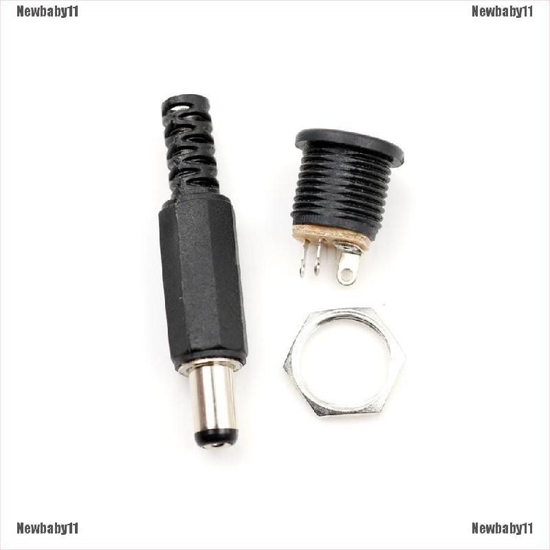 Set 10 đầu nối phích cắm và lỗ cắm chuyển đổi DC 5.5mmx2.1mm chuyên dụng