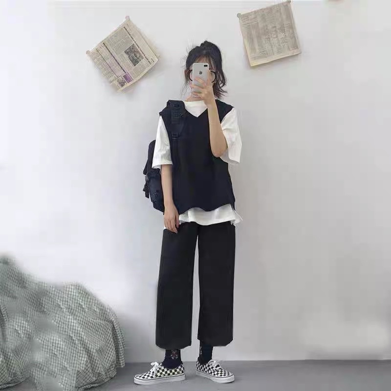 [Mã SKAMSALE8 giảm 10% đơn 200K] ÁO GILE NỈ STYLE HÀN QUỐC BASIC - Áo gile trơn kèm video sản phẩm shop tự quay