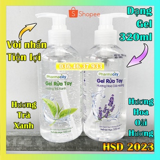 Gel rửa tay khô thơm mini 320ml Dạng Vòi Nhấn nước sát khuẩn y tế Hương Hoa Oải Hương Lavender