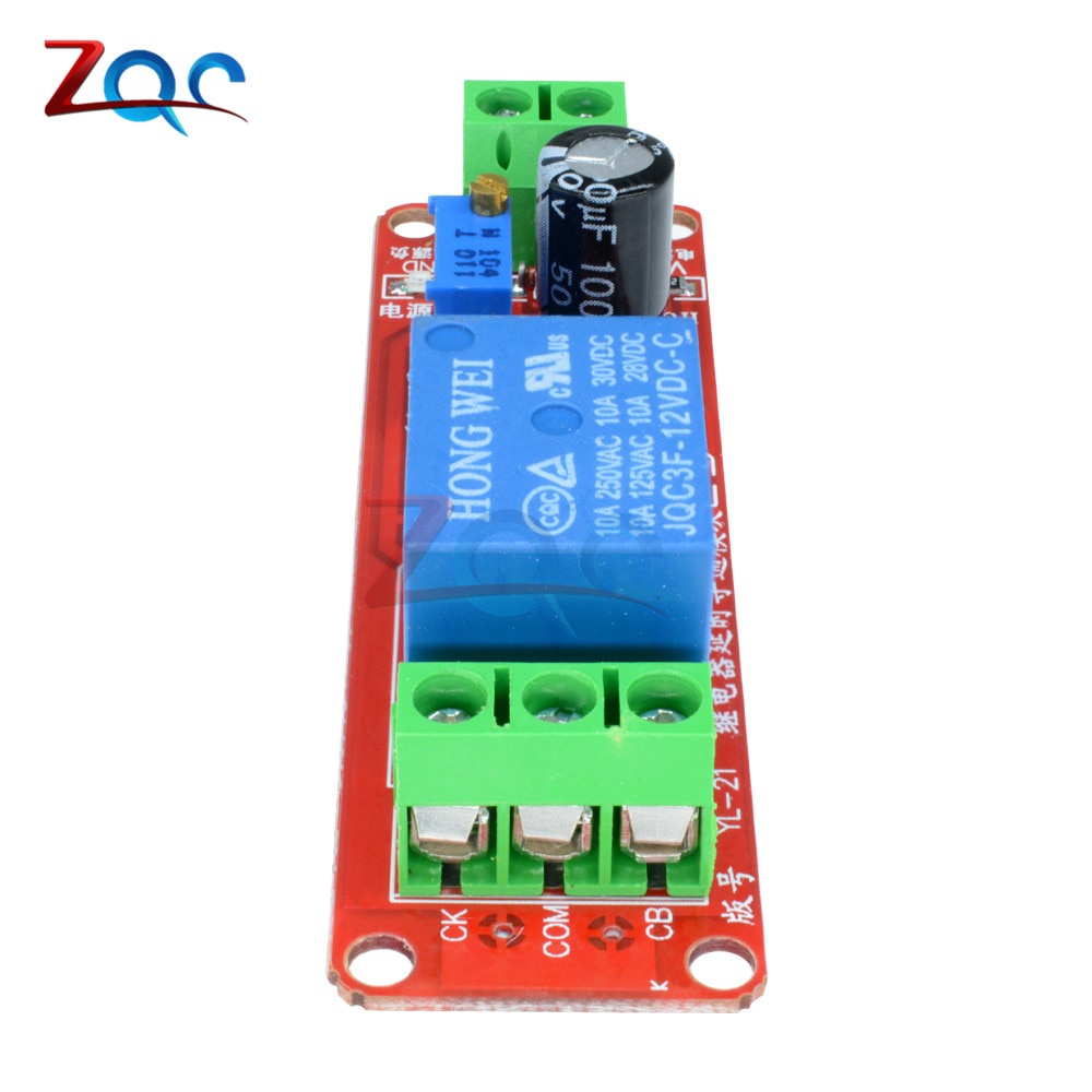 Mô Đun Rơ Le Thời Gian DC 5V 12V NE555 0-10S Chuyên Dụng Dành Cho Ô Tô