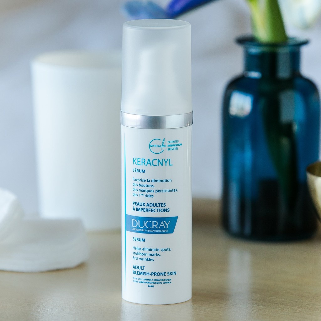 Ducray Sérum Peaux Adultes À Imperfections - Tinh Chất Chống Lão Hóa, Tái Tạo Làn Da Cho Da Mụn 30ml