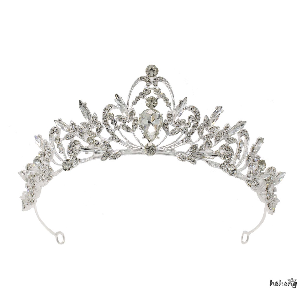 Cài Tóc Hình Vương Miện Đính Đá Lấp Lánh Cho Cô Dâu