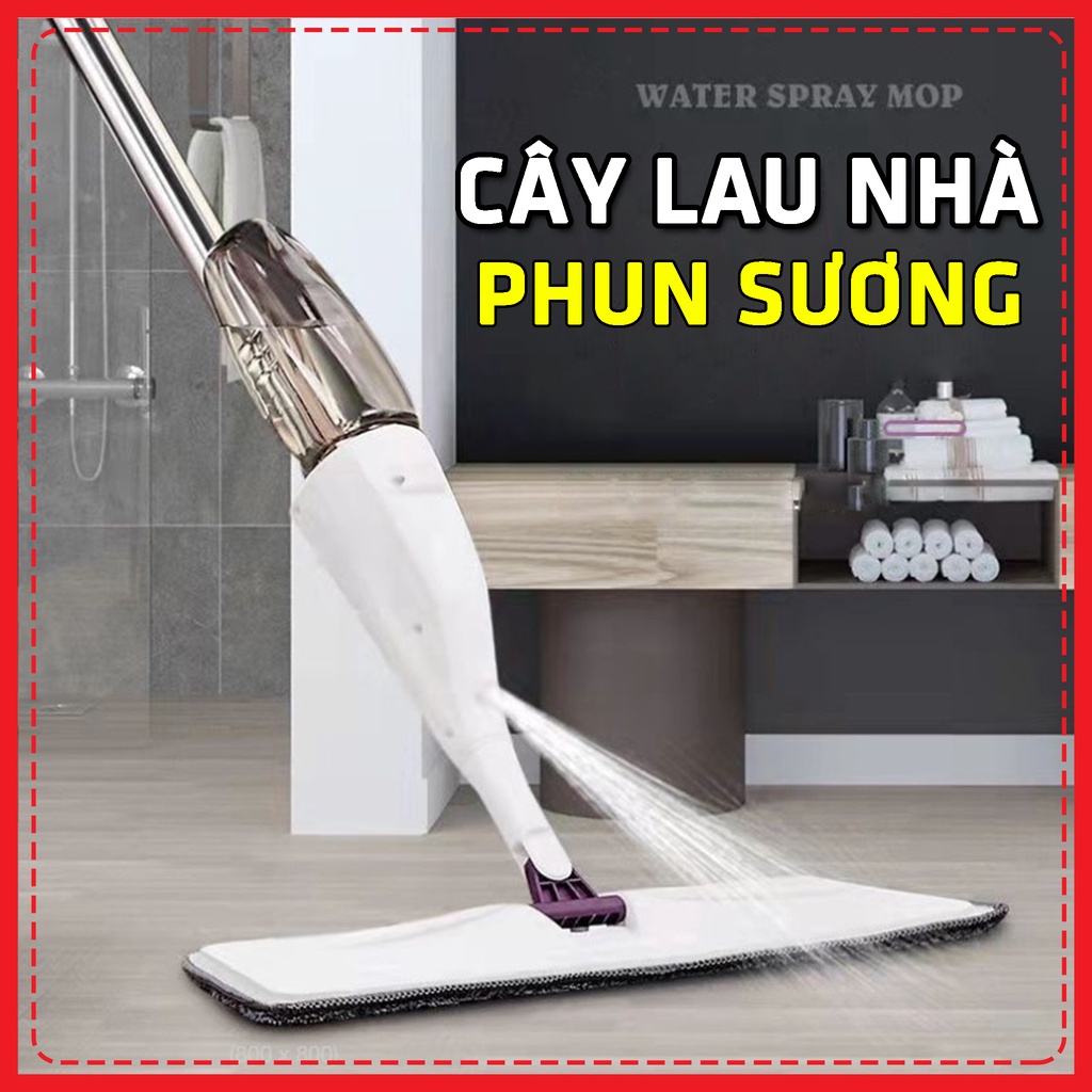 Chổi Lau Nhà Thông Minh Phun Sương Kèm Bình Xịt 2in1