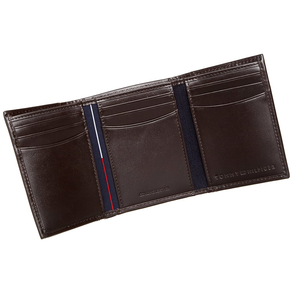 Ví nam Tommy Hilfiger Mens Cambridge Trifold Wallet Brown 5676/02 - Chính hãng