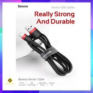 Cáp sạc nhanh và truyền tốc độ cao Baseus Cafule chân Lightning - Micro - Type C