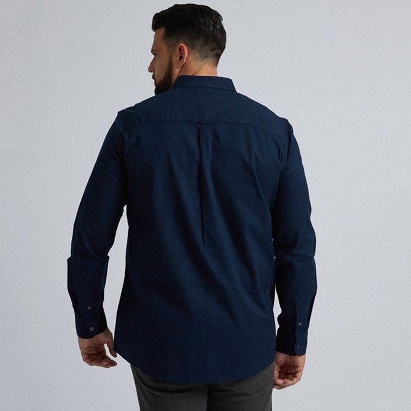 Áo Sơ Mi Nam Dài Tay Oxford Uniqlo Xanh Navy Big Size | BigBuy360 - bigbuy360.vn