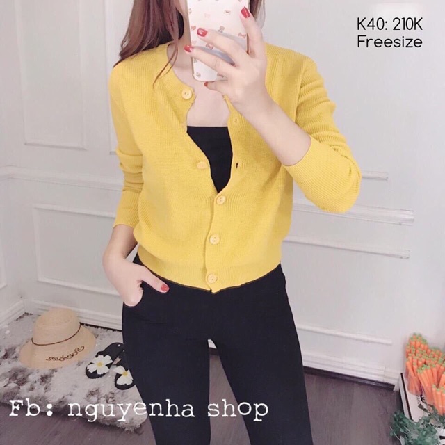 Áo khoác len cổ tròn hàng chuẩn tem mạc | BigBuy360 - bigbuy360.vn