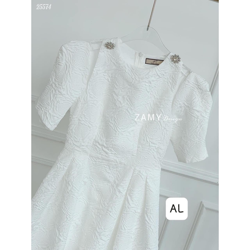 [ 𝐅𝐑𝐄𝐄 𝐒𝐇𝐈𝐏 ]  ĐẦM DỰ TIỆC SANG CHẢNH THIẾT KẾ TIỂU THƯ TAY BỒNG HỞ VAI