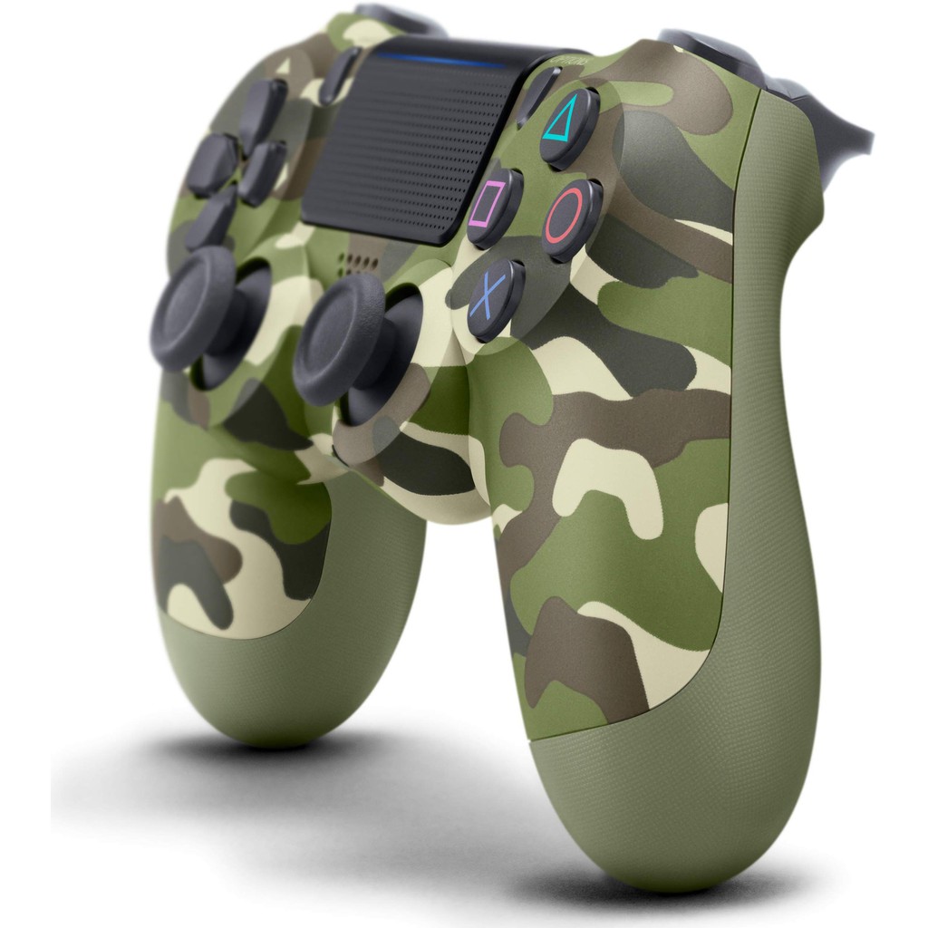 Tay Cầm PS4 Slim Pro DualShock 4 Xanh Bộ Đội Green Camouflage CH BH 3-12 Tháng