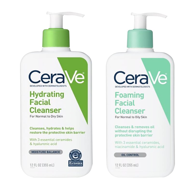 Sữa rửa mặt Cerave Dịu nhẹ dành cho da dầu da khô và da nhạy cảm CeraVe Foaming and Hydrating Facial Cleaner 236ml