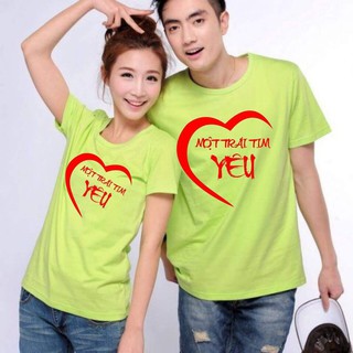 áo cặp trái tim ( đủ màu + size )