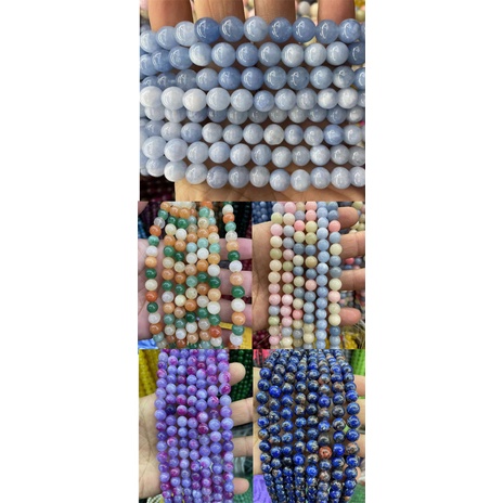 DIY Imitation Loose Spacer Beads for Making accessories 6/8/10mm Để Làm Trang Sức, Vòng Tay, Tự Làm