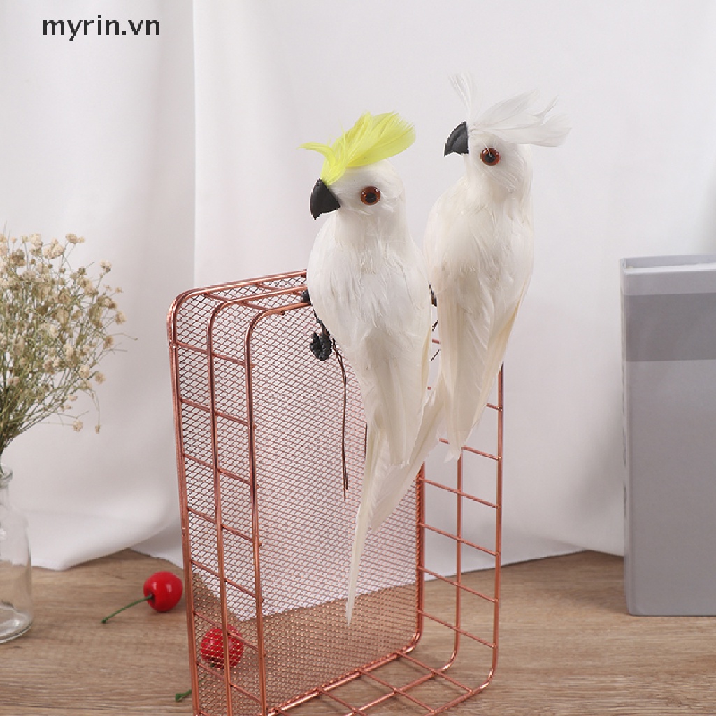 Đồ trang trí Chim Vẹt Giả 25cm / 9.8 &quot;Trang Trí Sân Vườn