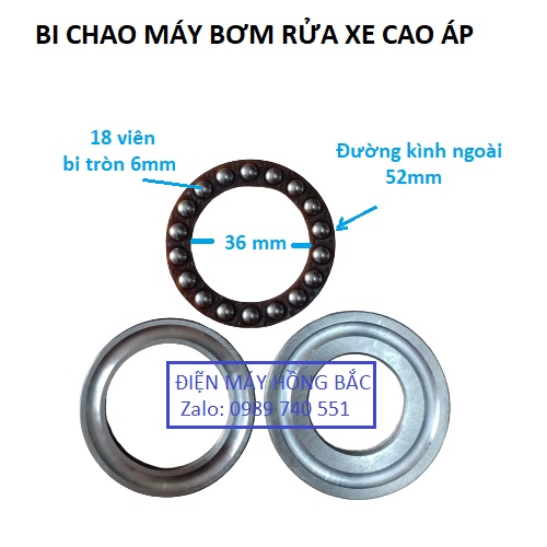 Bi chao của máy rửa xe mini cao áp ô tô xe máy thông dụng