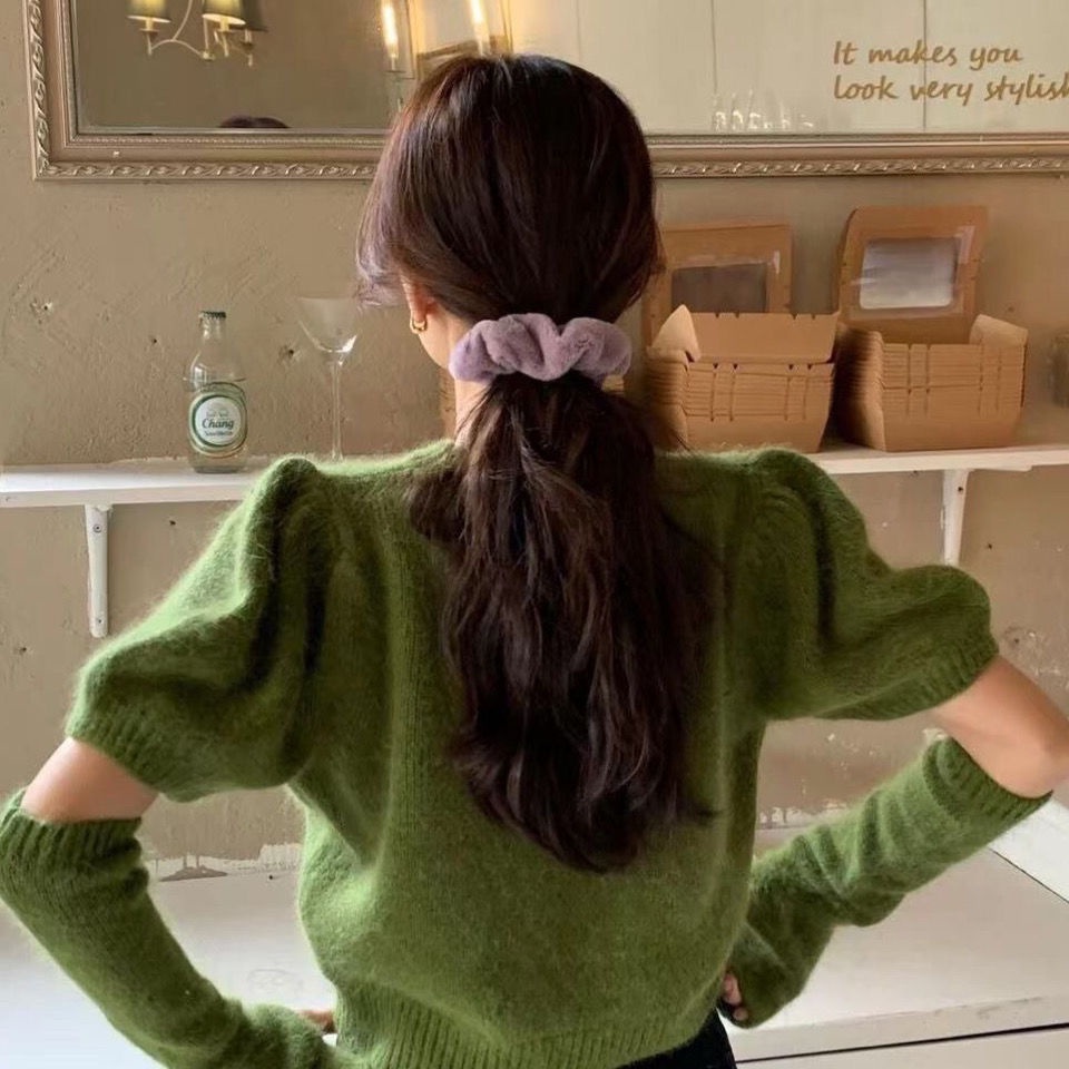 「SSUNIA」🌵Áo Sweater Dệt Kim Dáng Ôm 5 Màu Sắc Lựa Chọn Quyến Rũ Dành Cho Nữ