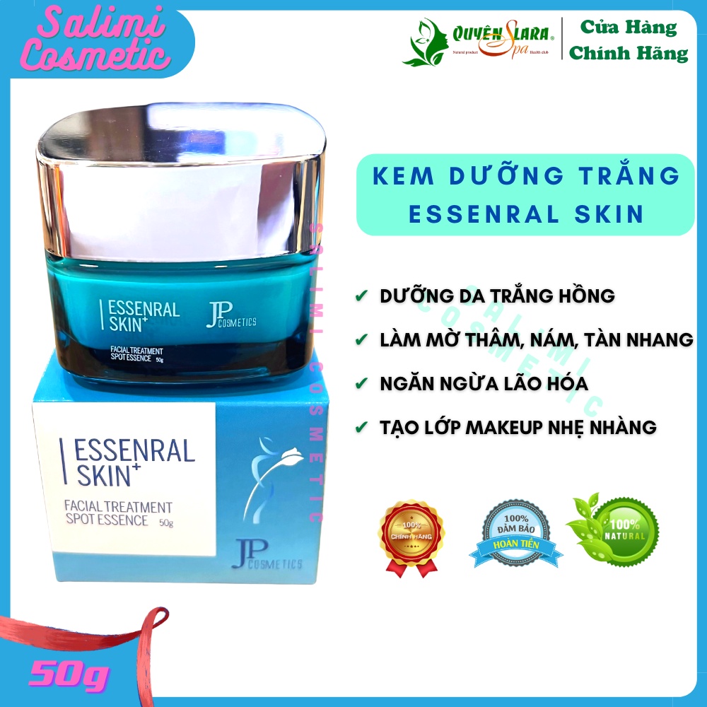 Kem Dưỡng Trắng Da ESSENRAL SKIN - Làm Mờ Thâm Nám, Tàn Nhang, Ngăn Ngừa Lão Hoá Da - 50 Gram - HÀNG CHÍNH HÃNG