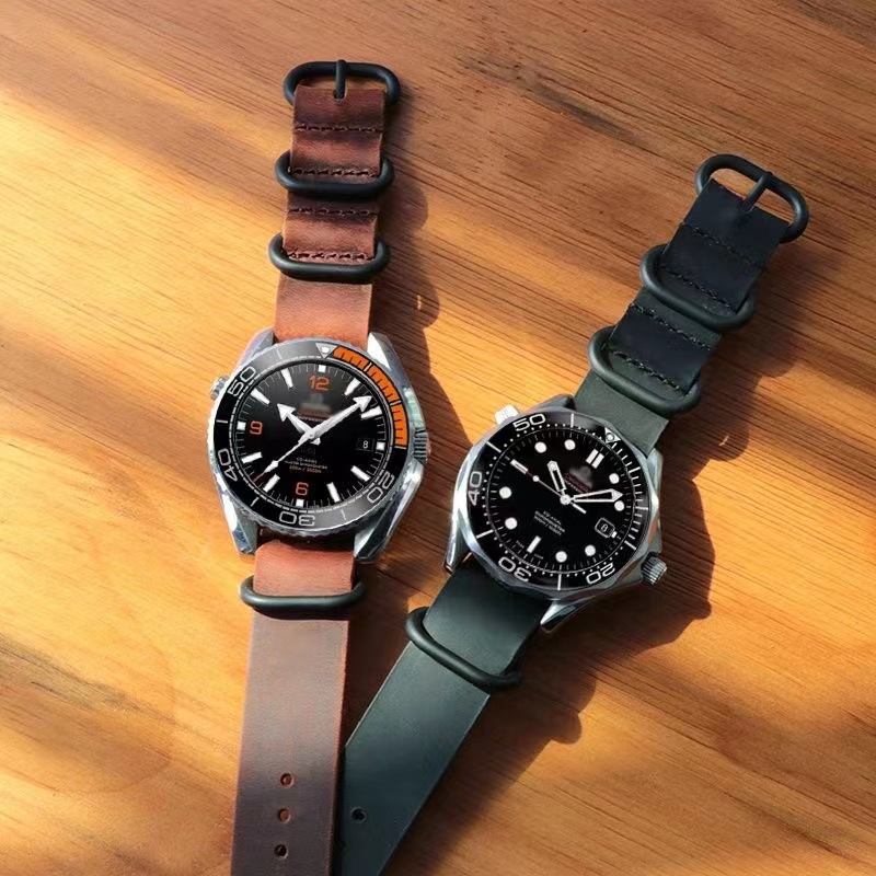 Dây Đeo Da Siêu Mỏng 18mm 20mm 22mm 24mm Thay Thế Cho Đồng Hồ