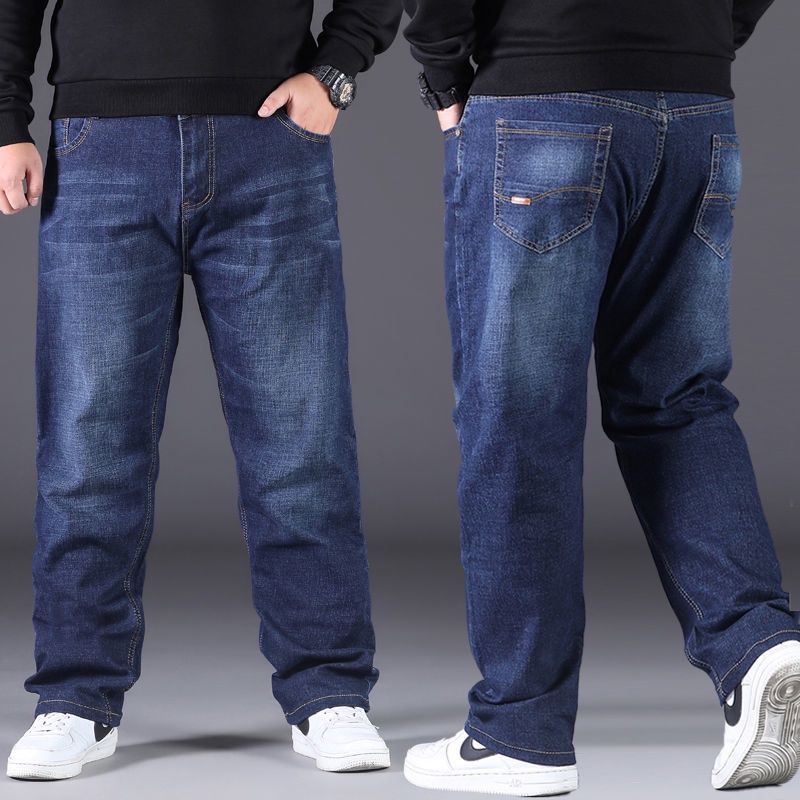 Quần Jeans Denim Lưng Cao Dáng Ôm Size Lớn Thời Trang Xuân Hè Cho Nam