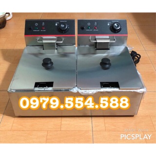 Bếp chiên đôi nhúng điện cao cấp, chống giật