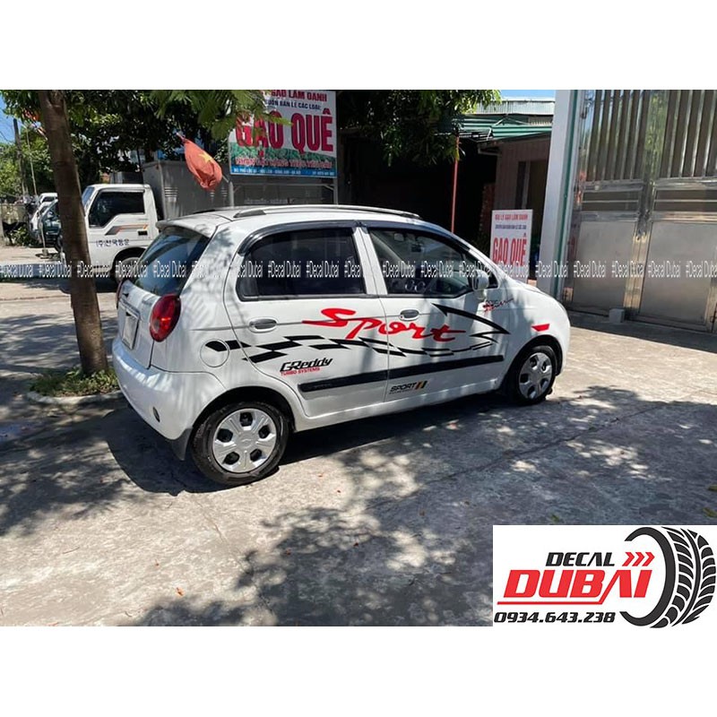 Tem Dán Xe Matiz Phong Cách Thể Thao Sport